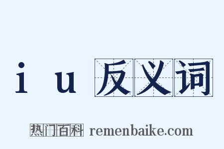 iu反义词是什么意思的图片